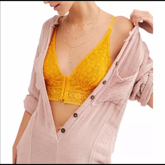 Free People Ella soft bra sunset size medium - Picture 5 of 14
